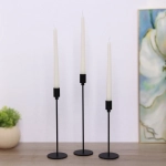 Подсвечники «THE BLACK HEART» 8*8*23/28/32 см (набор 3 шт), Черный