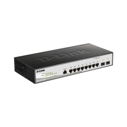 Коммутатор D-Link DGS-1210-10 / ME / B2A Управляемый L2 коммутатор с 8 портами 10 / 100 / 1000Base-T и 2 портами 1000Base-X SFP