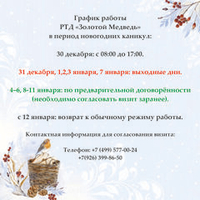 Информация о графике работы в праздничные дни