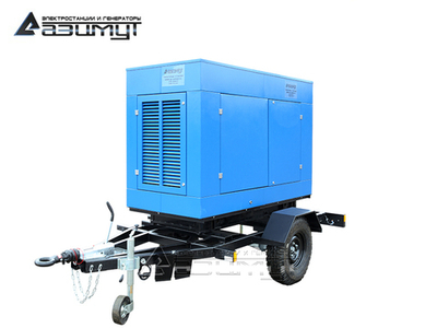 Дизельный генератор Азимут ЭД-40-Т400-1РКМ5 Sdec на шасси в кожухе