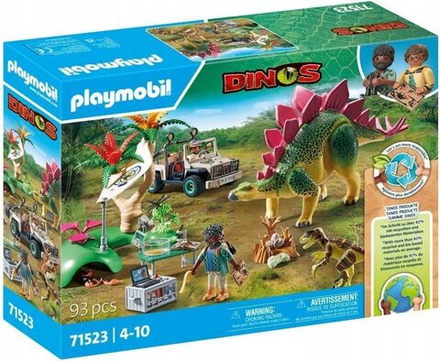 Конструктор Playmobil Dinos - Лагерь исследований динозавров, исследовательское путешествие с учеными - Плеймобиль 71523