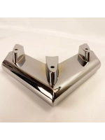 Опора мебельная хромированная H50 угловая, 2 шт