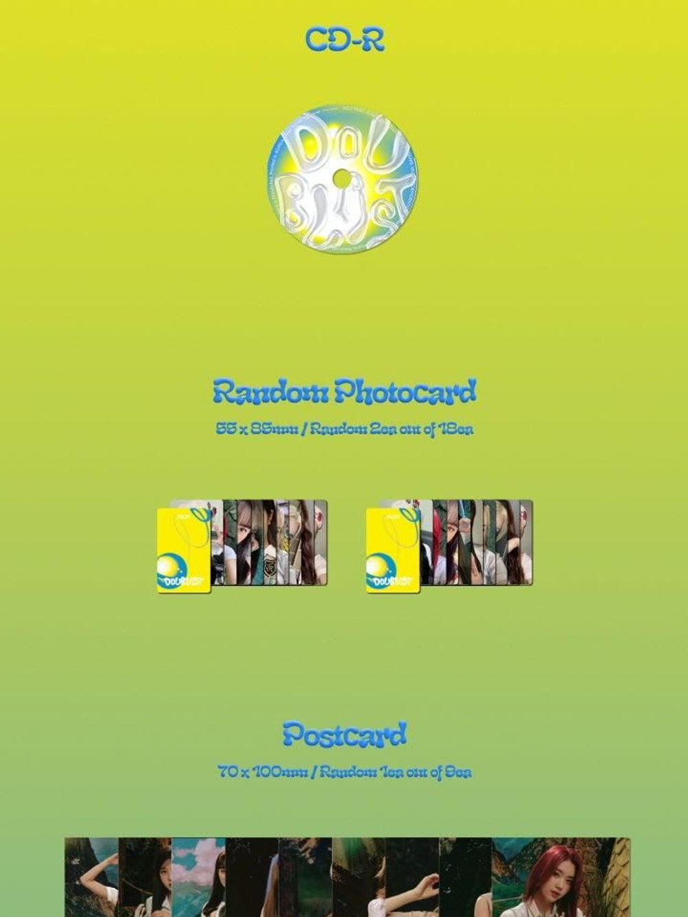 Альбом Kep1er - DOUBLAST 2nd Mini Album JEWEL 2 Version SET