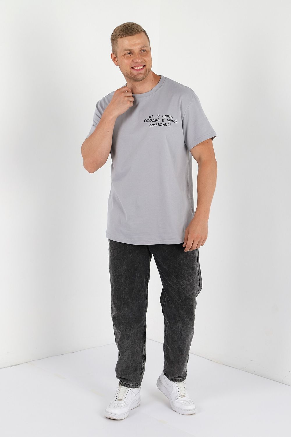 Футболка мужская Кэш-3 Виотекс СВЕТЛО-СЕРЫЙ