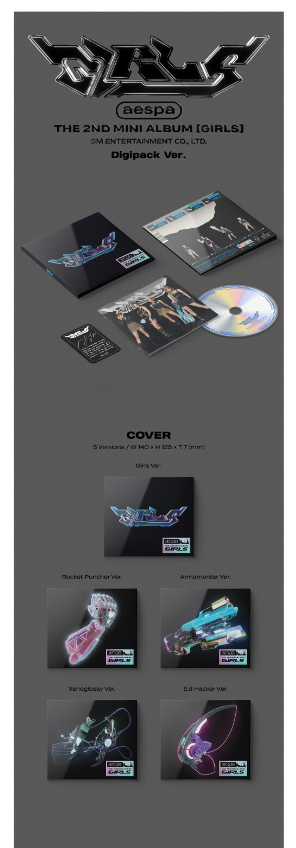 Альбом aespa - 2nd Mini Album [GIRLS] (DIGIPACK Ver.)