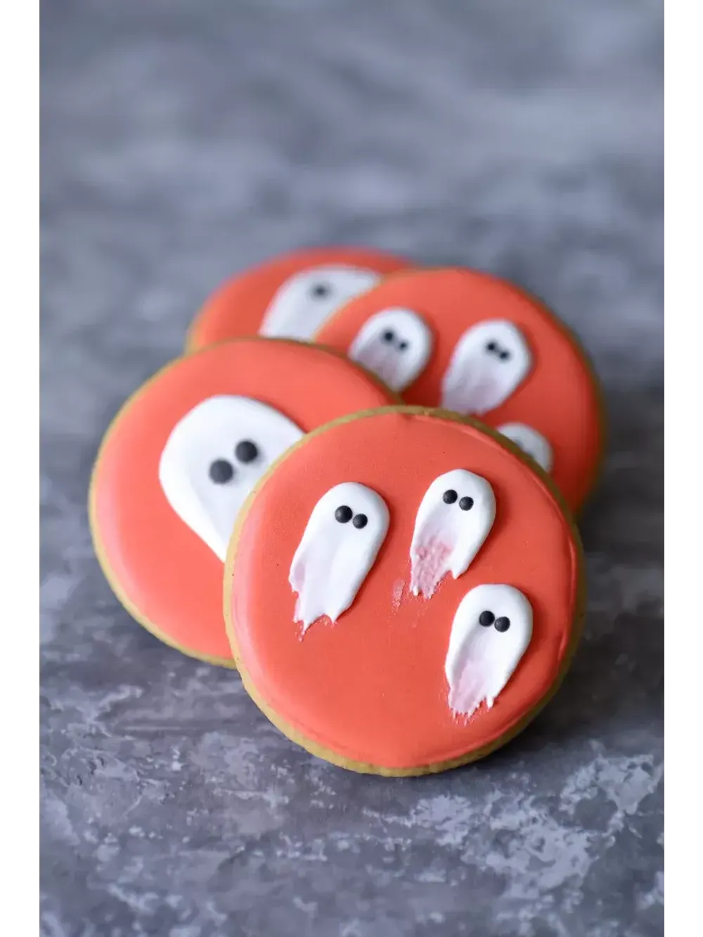 Имбирные пряники "Приведения" - 4 шт. оранжевые