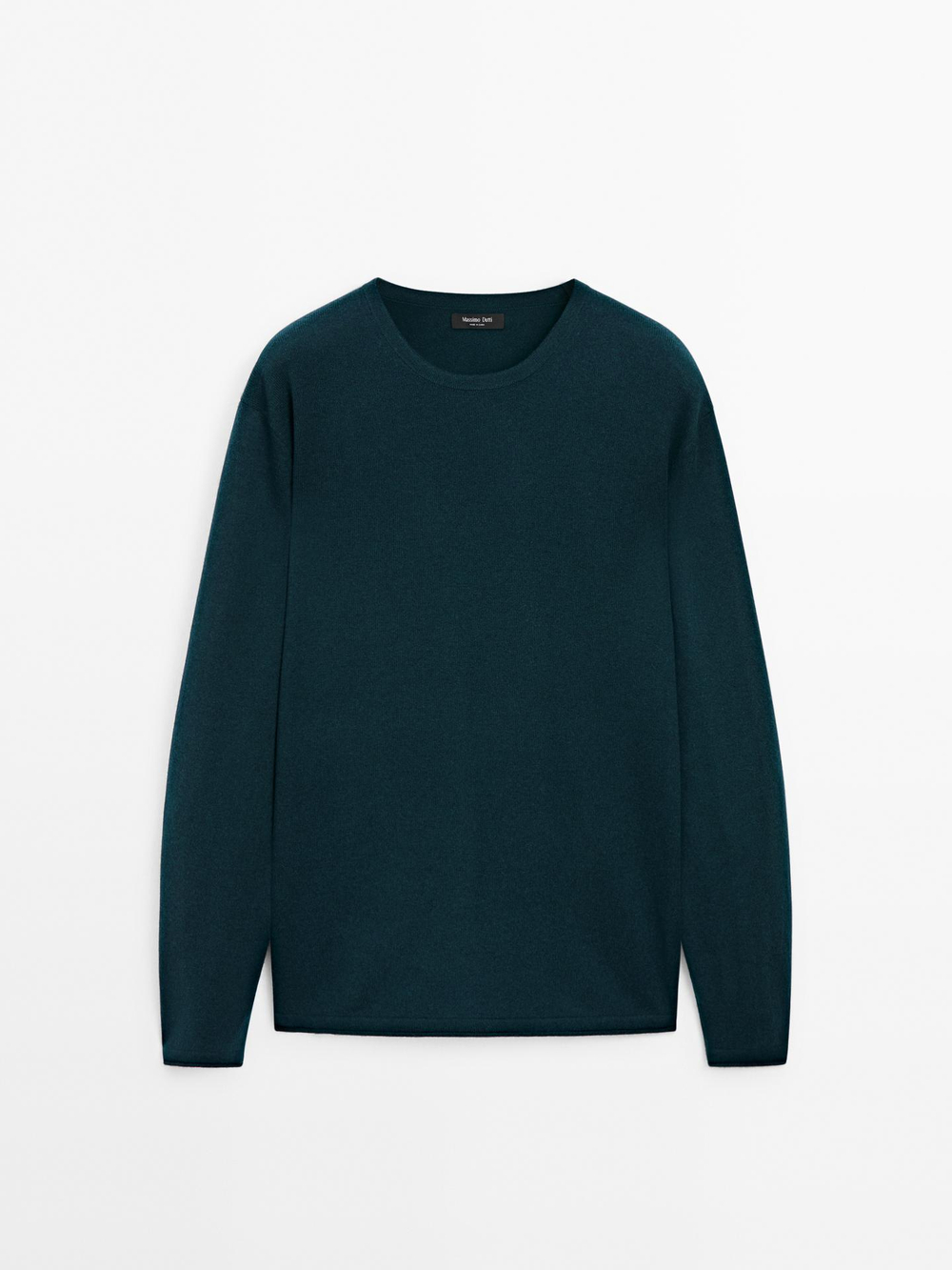 Massimo Dutti СВИТЕР ИЗ СМЕСОВОЙ ШЕРСТИ, ТРАВЯНИСТО-ЗЕЛЕНЫЙ