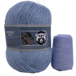 Пряжа Mink Wool (пух норки с синей этикеткой), 50г, 350м, 90%пух норки,10%полиамид (цена за 1 шт)