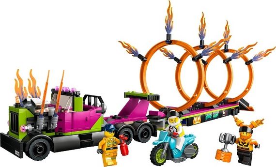 Lego konstruktor City 60357 Stunt Truck &amp; Ring of Fire Challenge