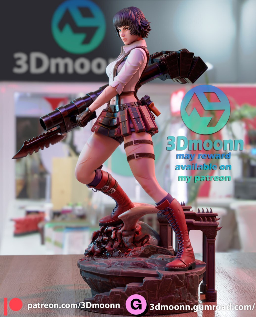 Леди Дьявол может плакать Фигурка Lady Devil may cry dmc