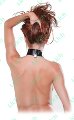 Ошейник, соединенный цепочкой с клипсами для сосков