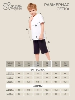 01-128-5 Комплект фуфайка+шорты для мальчика Luneva
