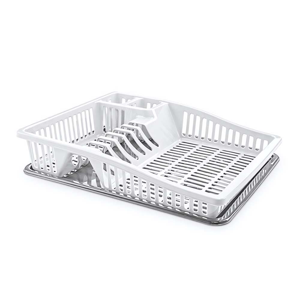 Сушка для посуды "Степ" маленькая белый