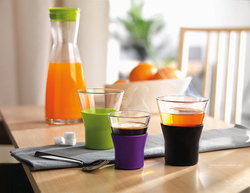 Набор стаканов для кофе 4шт 110мл Bormioli Rocco Ypsilon Brio фиолетовый