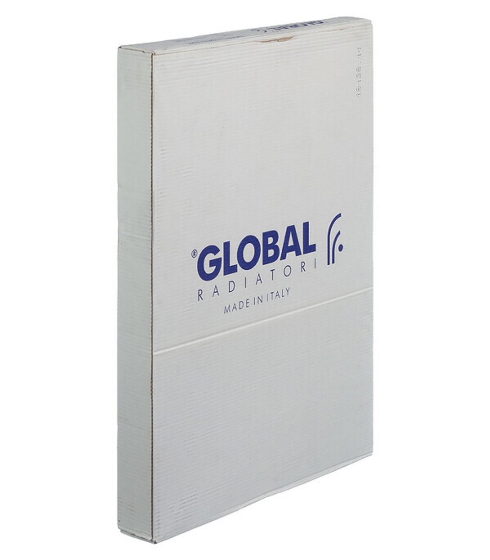Радиатор биметаллический Global Style Extra 500 мм 10 секций 1" боковое подключение белый