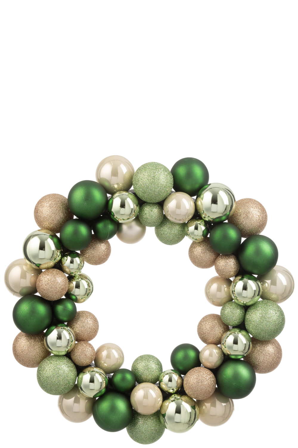 Венок декоративный "Мятные шарики" 35x35x7см