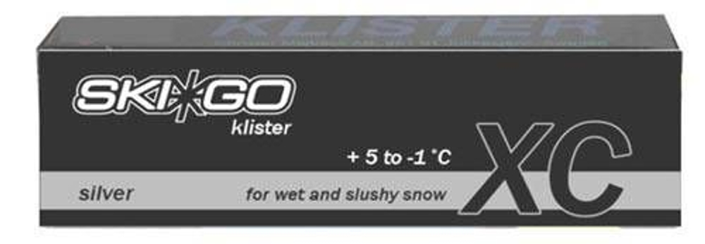 Смазка для лыж SkiGo Жидкие мази клистеры XC Klister Silver +5/-1 (для мокрого снега, грязной лыжни)