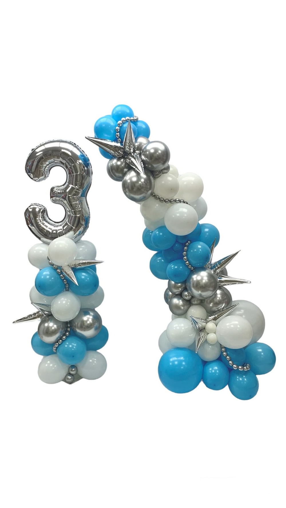 Входная группа, оформление из шаров напольное