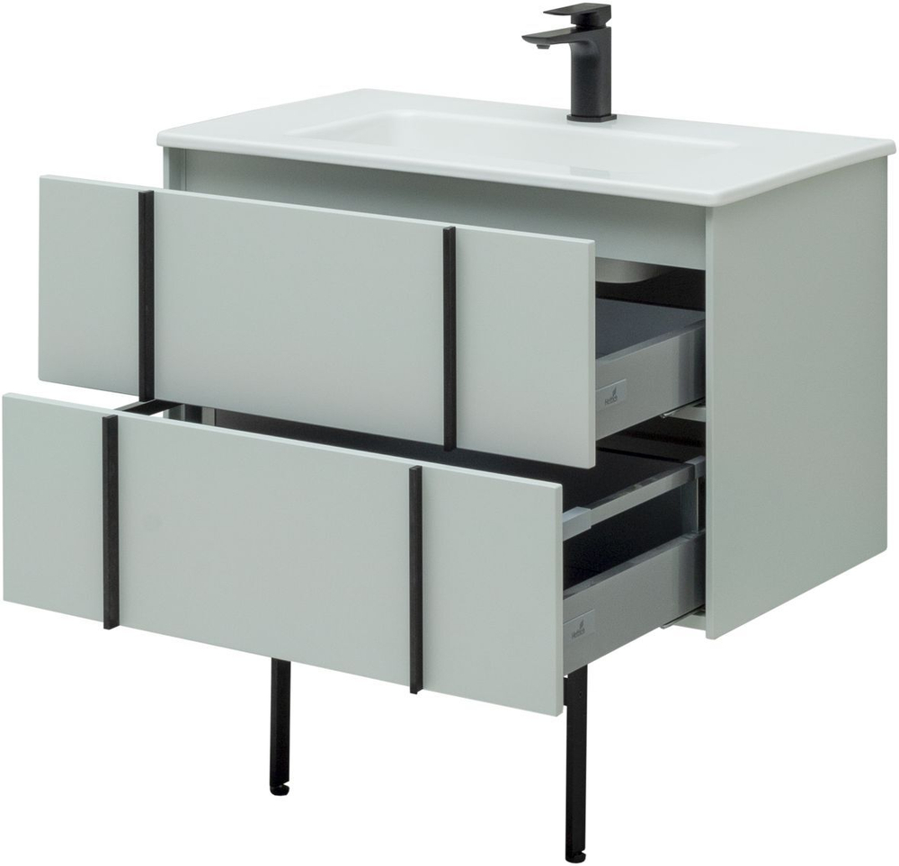 Тумба с раковиной Allen Brau Reality 1.32005.PWM 80 рapyrus white matt