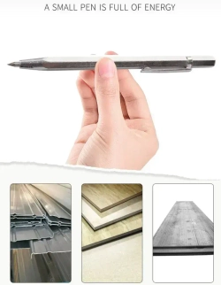 Чертилка разметочная с победитовым наконечником, 145мм, 1 шт, цвет: золотой