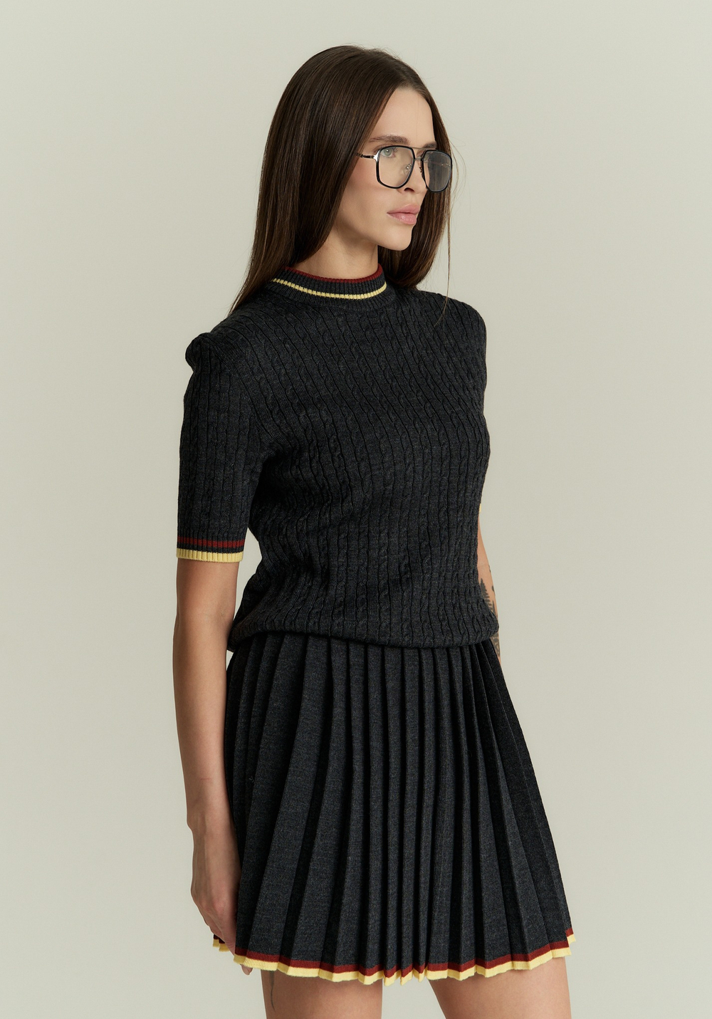 Джемпер с коротким рукавом GIA