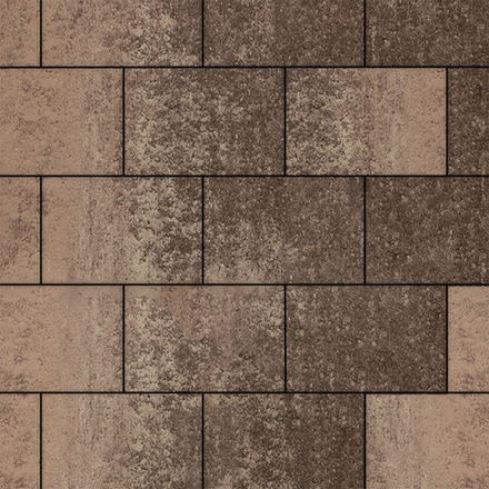 Тротуарная плитка ПРЯМОУГОЛЬНИК 300х200 мм - Листопад гладкий Хаски