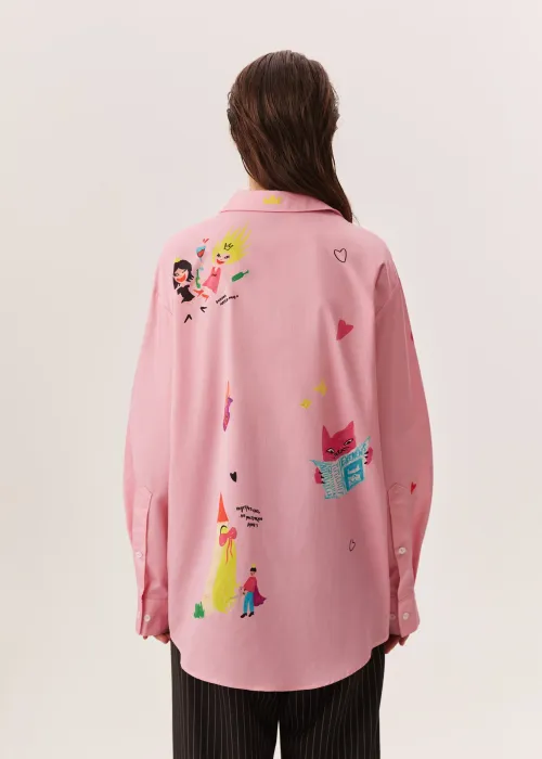 Рубашка ШАЛЬНАЯ ПРИНЦЕССА 2.0 розового цвета