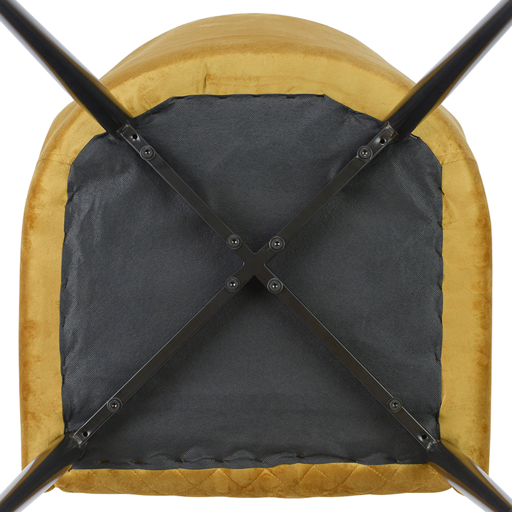 Стул Bergenson Bjorn Calvin велюр желтый