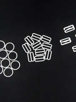 Набор металлофурнитуры белый 001, 15 мм