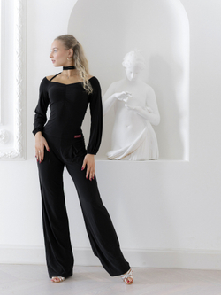 Топ с рукавами-фонариками