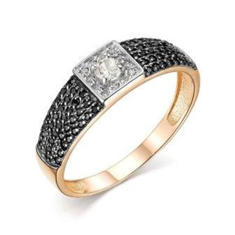 Кольцо из золота с фианитами