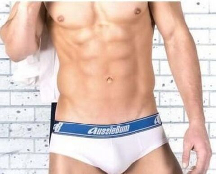 Мужские трусы брифы белые Aussiebum Flex White Brief AB00077