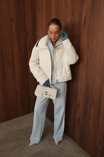 Куртка демисезонная с воротником из трикотажа