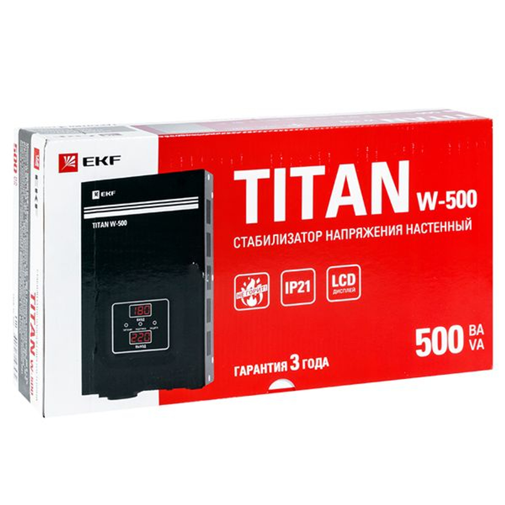 Стабилизатор напряжения настенный TITAN W-500 EKF PROxima (4.00 шт.)