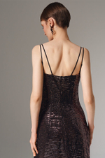 51626 Платье женское (медно-черный)