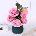 Ваза из пластика «Дениз» 9*7см цвет зеленый