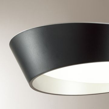 Потолочный светильник 60Вт 3000-6000K 7694/60L черный/серебристый LED D500 IP20 пульт ДУ AVRA Apex Sonex