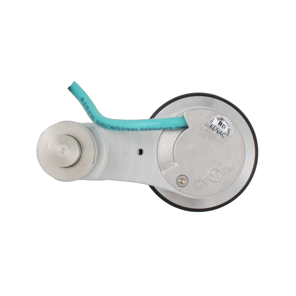 Инкрементальный энкодер INNOCONT D=40мм с мерным колесом L=200мм, контактная поверхность - резина, профиль гладкий, 1имп/1мм, 5…30VDC, выход HTL, IP64, -20…+85°C, тангенциальный кабель 2м