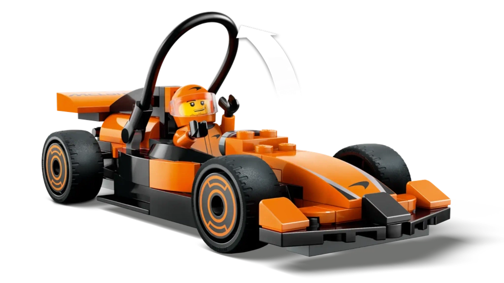 Конструктор LEGO City 60442 Гонщик Формулы-1 на гоночном автомобиле McLaren