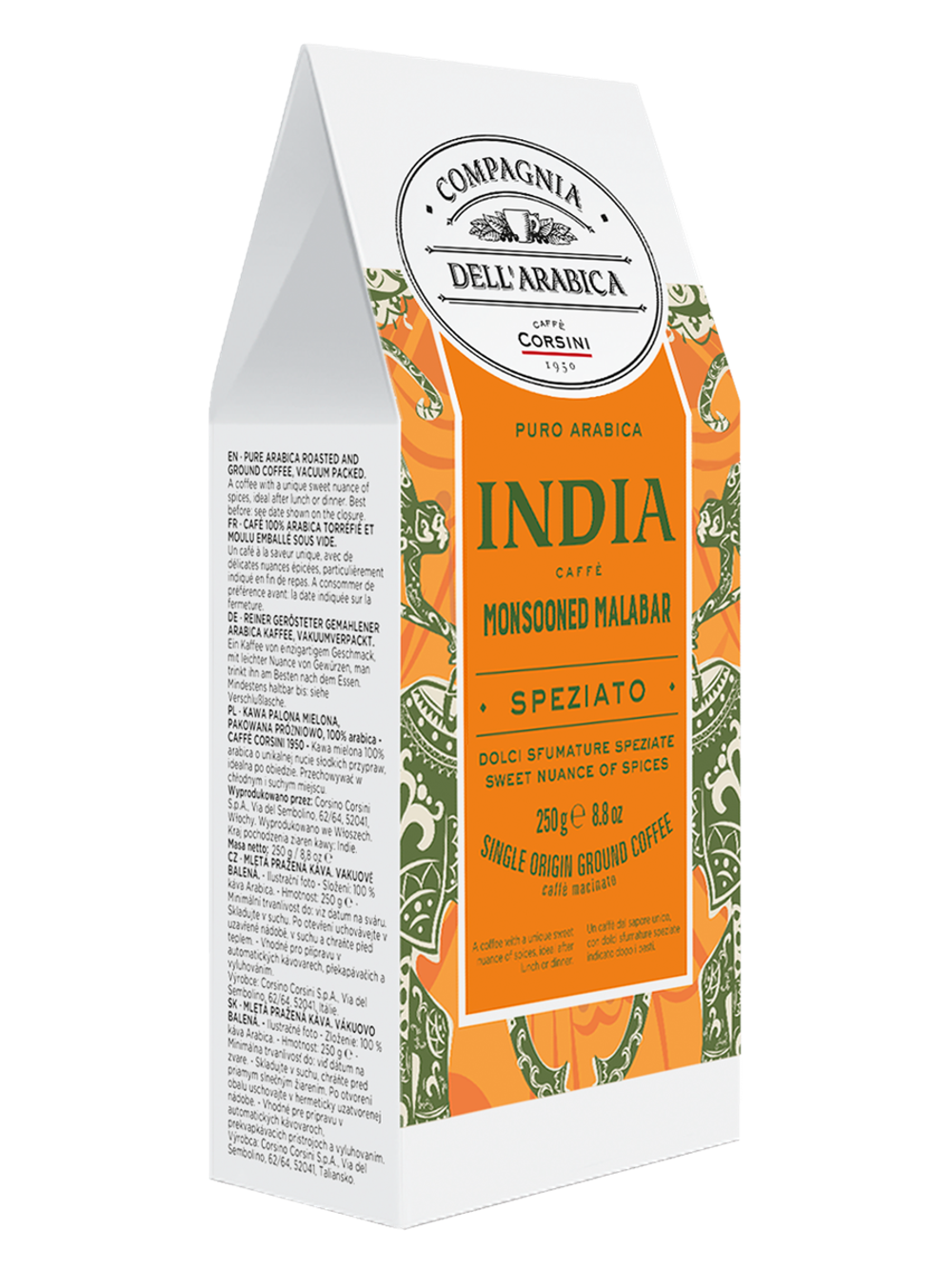 Кофе молотый Puro Arabica India Monsooned Malabar , 250 гр.