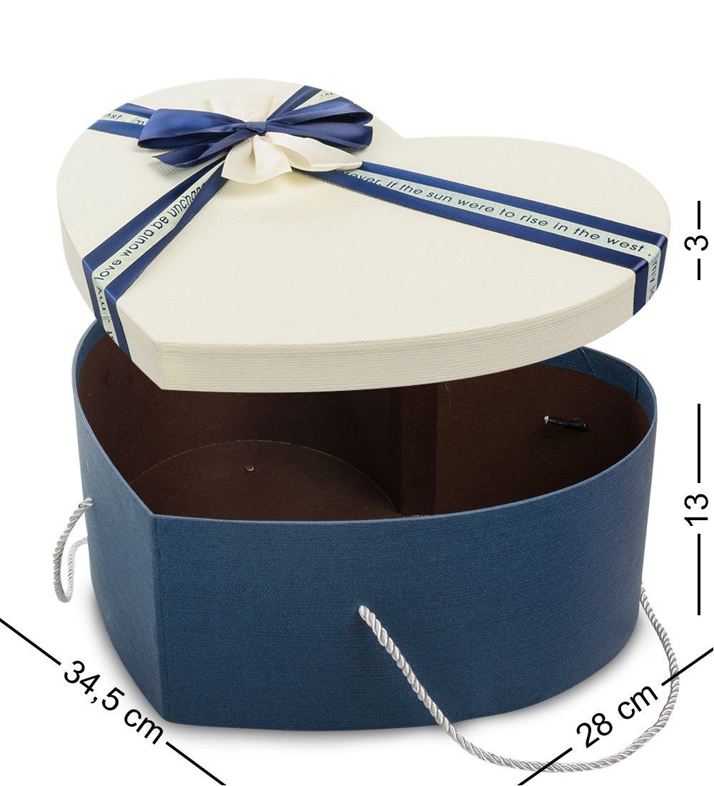 WF-98/3-B Коробка «Сердце» цв.син./беж.