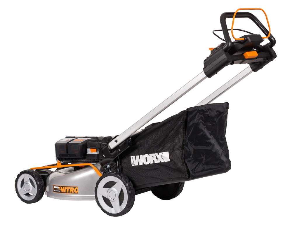 Газонокосилка аккумуляторная самоходная WORX WG761E 80В 51см