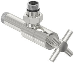 Вентиль Сунержа угловой крест (G 1/2" НР х G 1/2" НР)
