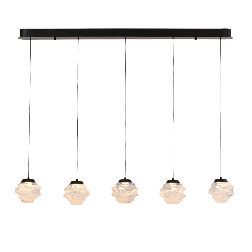 Подвесной светильник MD25030003-5B matt black/clear