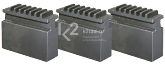 Комплект сырых кулачков для трёхкулачкового токарного патрона Bison Ø 160 мм