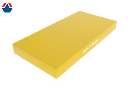 Мат спортивный 1000х500х60 мм (вин.кожа) ЖЕЛТЫЙ