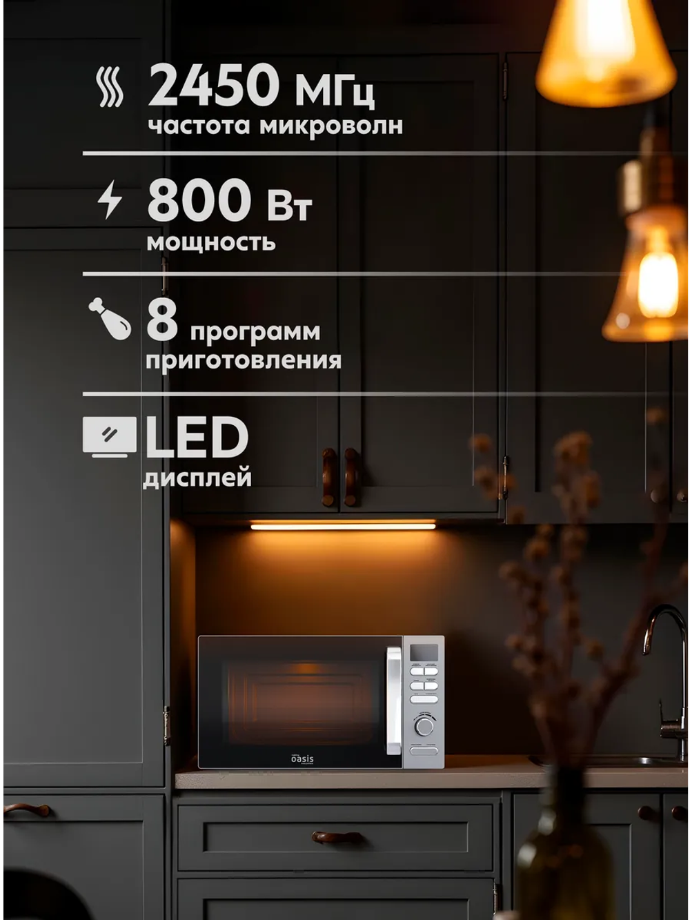 Микроволновая печь OASIS MW-80ES
