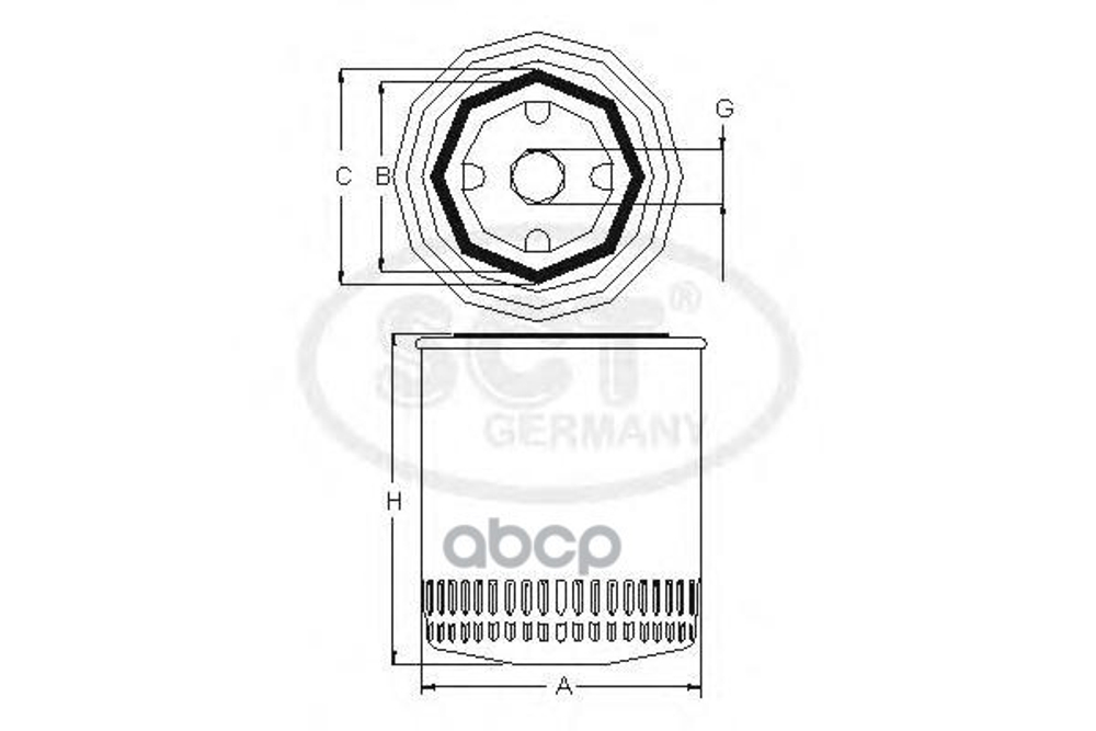 Фильтр Масляный Sct Germany Sm114 SCT арт. SM114