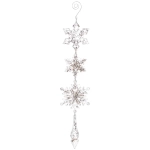 Подвеска «Волшебная снежинки» 32 см, Серебро