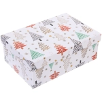 Коробка подарочная «Веселые ёлочки» 21*14*8 см